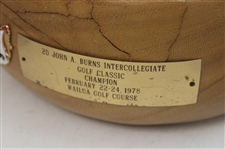 Bobby Clampett's 1978 John A. Burns Intercollegiate Classic Champion Governor George R. Ariyoshi Bowl/Trophy