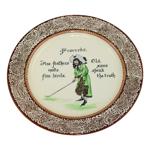 Vintage Royal Doulton Proverbs Ceramic Plate
