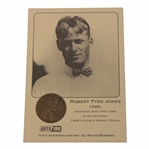 Bobby Jones Authenticated Ink 1926 Penny Card