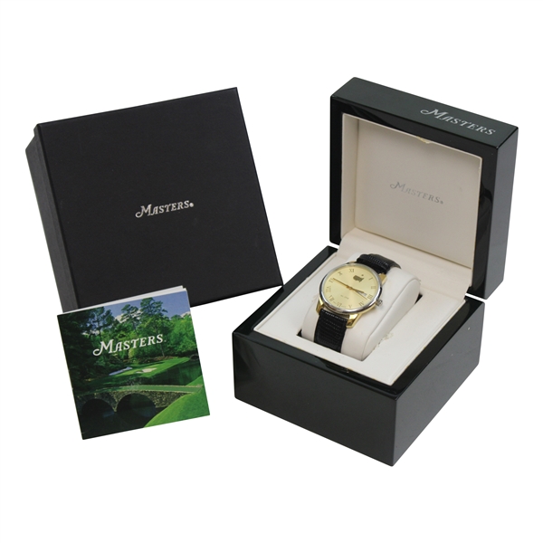 Masters Tournament Ltd Ed Watch w/Emerald Case In Original Box