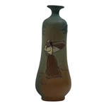 Early 1900s Weller Dickensware Female Golfer Vase