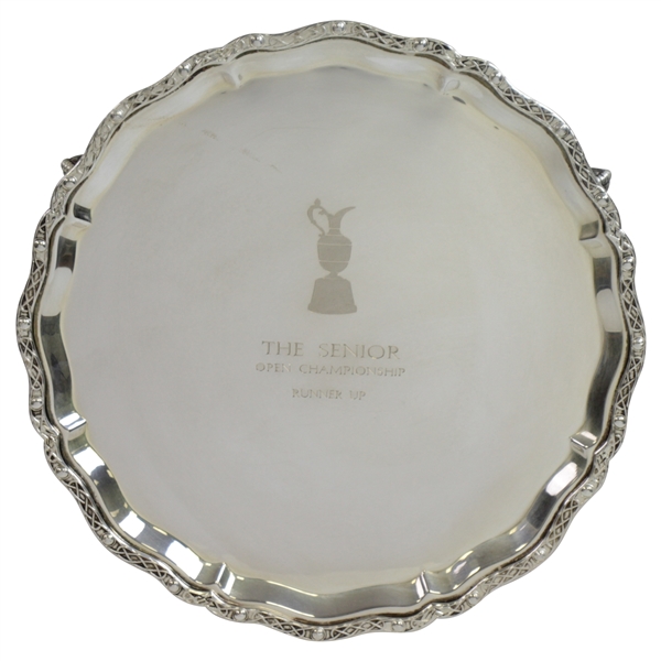 Mark Calcavecchias 2011 Senior OPEN Championship Sterling Silver Runner-Up Salver in Case