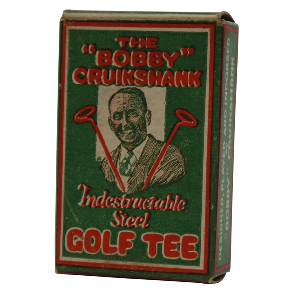 Bobby Cruickshank Indestructible Steel Golf Tees in Near Mint Box