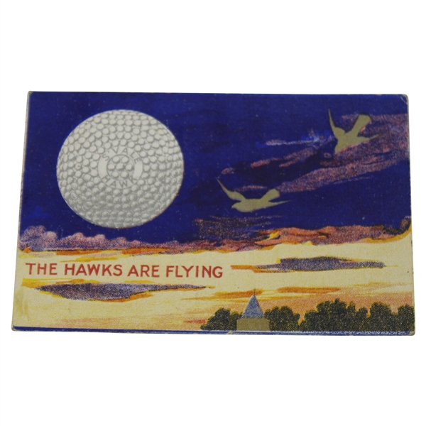 Springvale Hawk Golf Ball 1907 Advertising Postcard