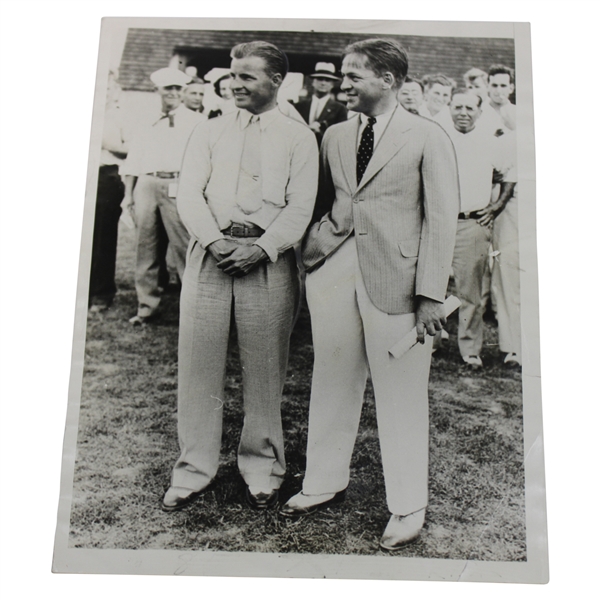 Bobby Jones & Johnny Goodman Original 1933 US Amateur Wire Photo