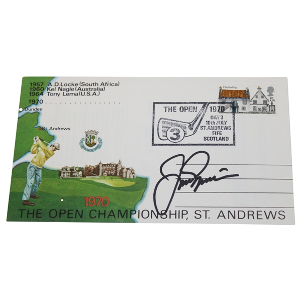 Jack Nicklaus Signed 1970 Open Championship At St. Andrews Cachet JSA #AF85190