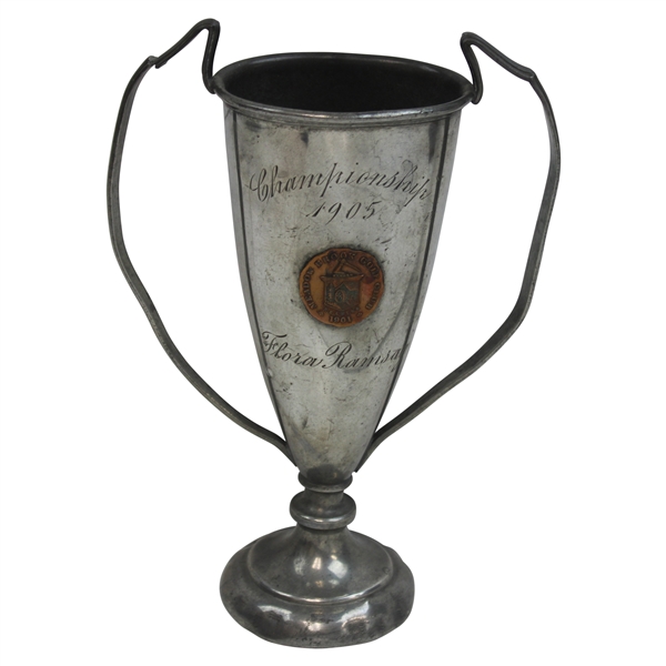 Meadow Brook Golf Club 1905 Championship Trophy Won By Flora Ramsay