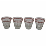 Four (4) Multi Sport Theme Shot Glasses