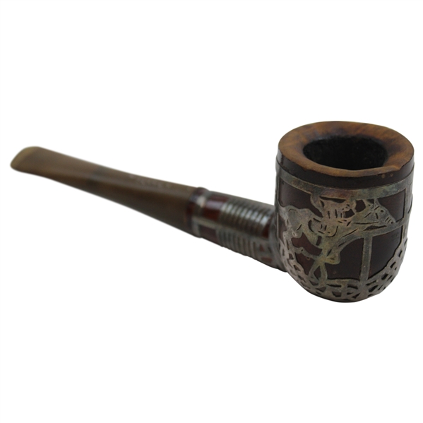 Silversmith Sterling Silver Overlay Tobacco Pipe