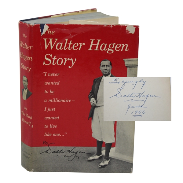 Walter Hagen Signed The Walter Hagen Story 1st Ed Book JSA ALOA 