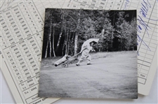1962 Shell Show Booklet w/Two (2) Scorecards Marked & Signed by Swedish Players at Halmsted GC  - Sarazen Collection