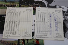 1962 Shell Show Booklet w/Two (2) Scorecards Marked & Signed by Swedish Players at Halmsted GC  - Sarazen Collection