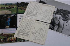 1962 Shell Show Booklet w/Two (2) Scorecards Marked & Signed by Swedish Players at Halmsted GC  - Sarazen Collection