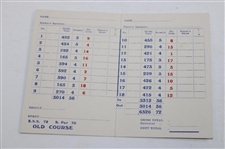 1965 Shell Show Booklet w/Three(3) Marked Scorecards from Matches at Sunningdale GC - Sarazen Collection 