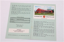 1965 Shell Show Booklet w/Three(3) Marked Scorecards from Matches at Sunningdale GC - Sarazen Collection 