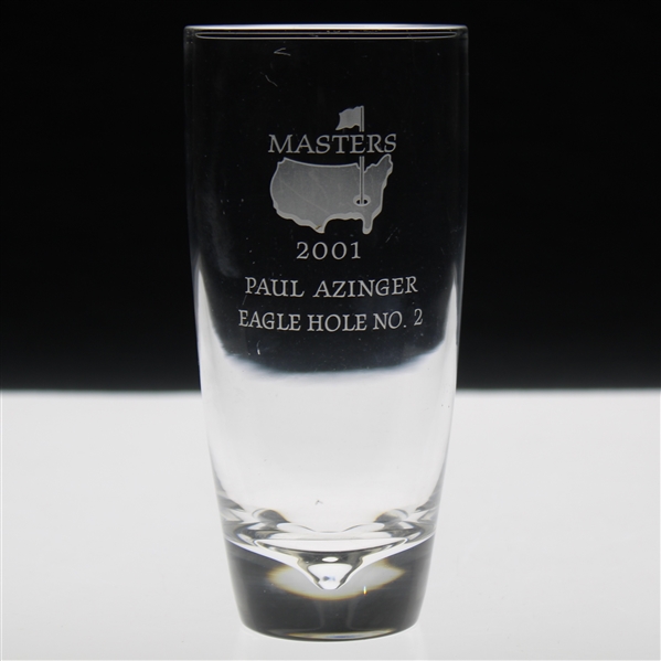 Paul Azingers 2001 Masters Tournament Hole No. 2 Steuben Crystal Eagle Glass