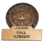 Paul Azingers 2001 US Open at Southern Hills Contestant Badge