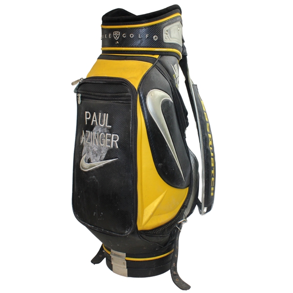 Paul Azingers Nike Golf Black/Yellow/Silver Full Size Golf Bag