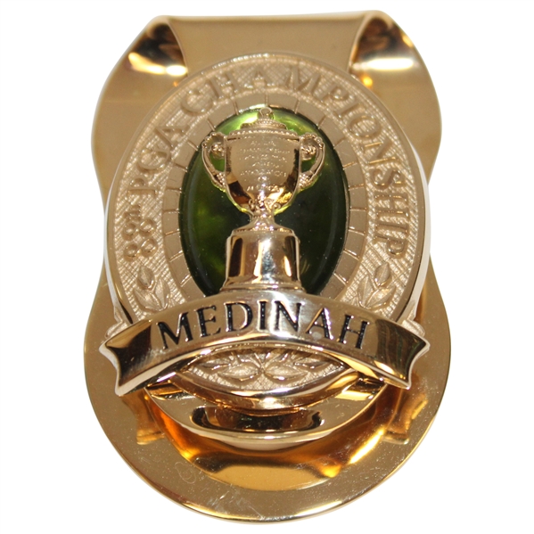 Paul Azingers Past Champion 2006 PGA Championship at Medinah 10k Gold Money Clip in Case