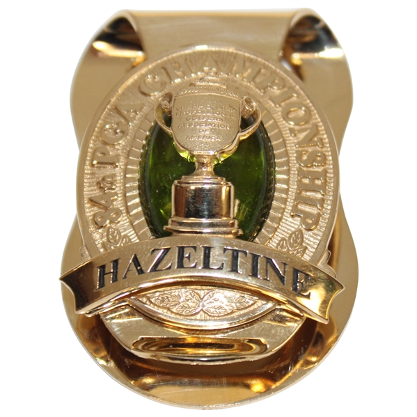 Paul Azingers Past Champion 2002 PGA Championship at Hazeltine 10k Gold Money Clip in Case