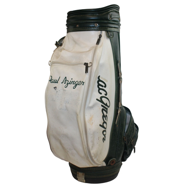 Paul Azingers MacGregor River Wilderness CC Green/White Full Size Golf Bag