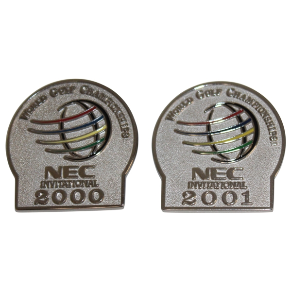 Paul Azingers 2000 & 2001 World Golf Championships NEC Invitational Pins