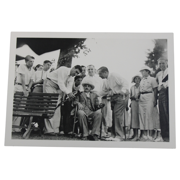 Walter Hagen & His Father at Tournament Photo - Only Appearance - w/Plyler Letter