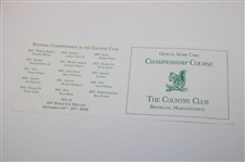 Ben Crenshaw Signed 1999 Ryder Cup at Brookline Media Badge w/Program & Scorecard JSA ALOA