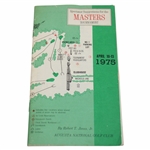 1975 Masters Tournament Spectator Guide - Jack Nicklaus Winner