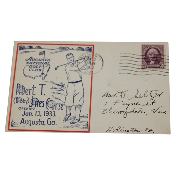 Robert T. Jones Course 1933 Augusta National First Day Cover