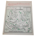 1966 Masters Tournament Sunday Final Rd Pairing Sheet - Jack Nicklaus Winner