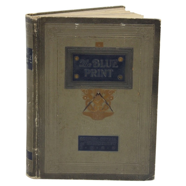 1922 Georgia Tech The Blue Print Yearbook with Bobby Jones