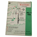 1965 Masters Tournament Spectator Guide - Jack Nicklaus Winner