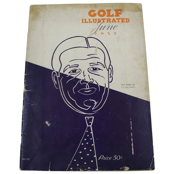 1935 Golf Illustrated Magazine With Sam Parks Jr. On Cover - June