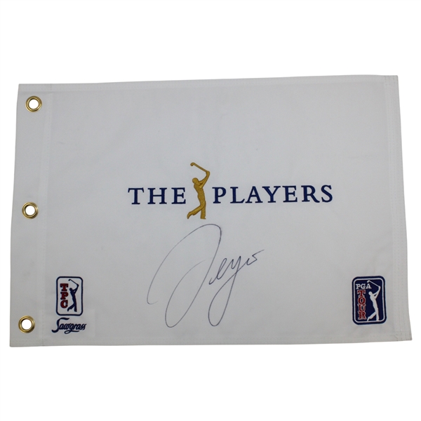 Sergio Garcia Signed The Players Championship TPC Sawgrass Embroidered Flag JSA ALOA