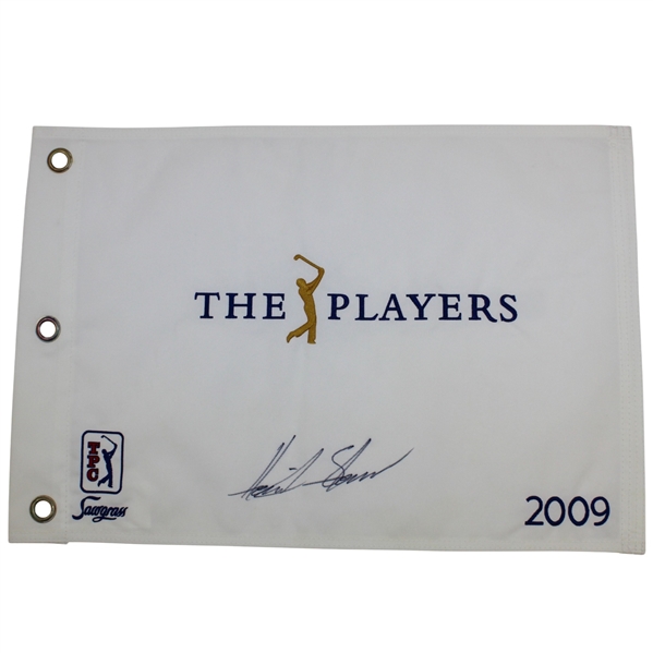 Henrik Stenson Signed 2009 The Players Championship TPC Sawgrass Flag JSA ALOA