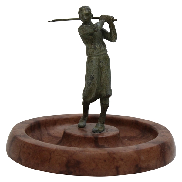 Vintage Post-Swing Golfer Ash Tray