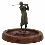 Vintage Post-Swing Golfer Ash Tray