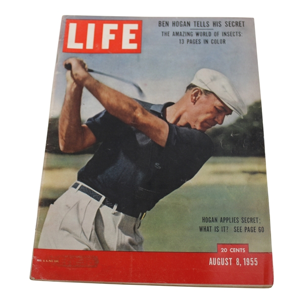 1955 LIFE Magazine Ben Hogan Tells His Secret Oversize Magazine - August 8th