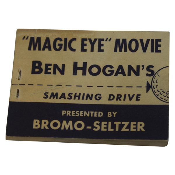 Ben Hogans Smashing Drive "Magic Eye" Movie Flip Book Presented by Bromo-Seltzer