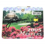 Jack Nicklaus Signed 2005 Masters Tournament SERIES Badge #S01365 - Final Masters & Tiger Win JSA ALOA