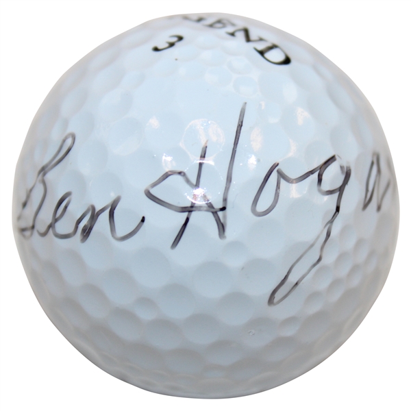 Ben Hogan Signed Hogan-100 Legend 3 Logo Golf Ball JSA #XX12263