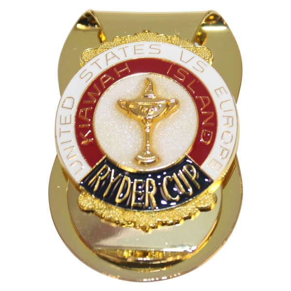 Ryder Cup at Kiawah Island Gold Tone Commemorative Money Clip