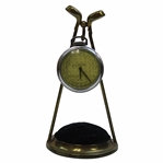 Vintage Golf Club Desk Display w/U.S. Royal Pocket Watch