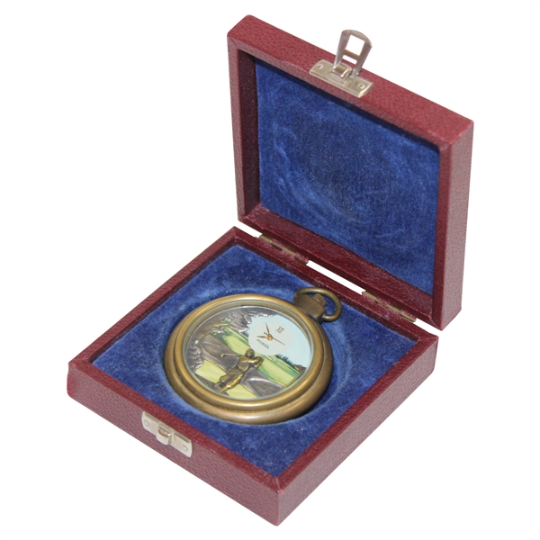 LTD ED Golf Theme Fossil Pocket Watch #04126/20000 w/Box