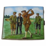 Cecil M. Pile Golf Theme Silver Cigarette Holder