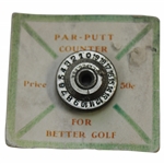 Vintage Par-Putt Counter on Cardboard Backing