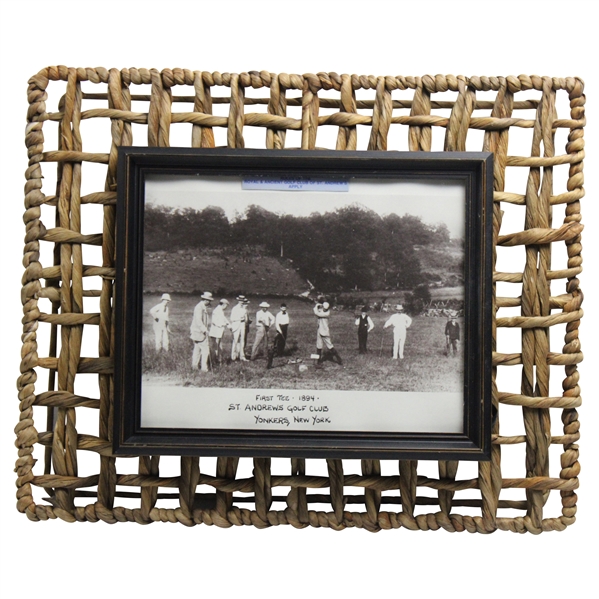 First Tee 1894 St. Andrews Golf Club, Yonkers, NY Presentation Photo - Framed on Wicker