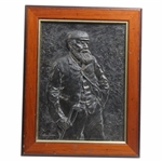 Old Tom Morris Relief Plaque By Artist Bernard Willington - Framed