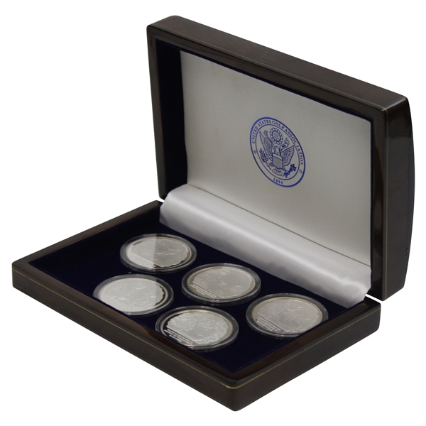 Arnold Palmer Commemorative USGA Silver Coin Set #42/500 in Deluxe Box